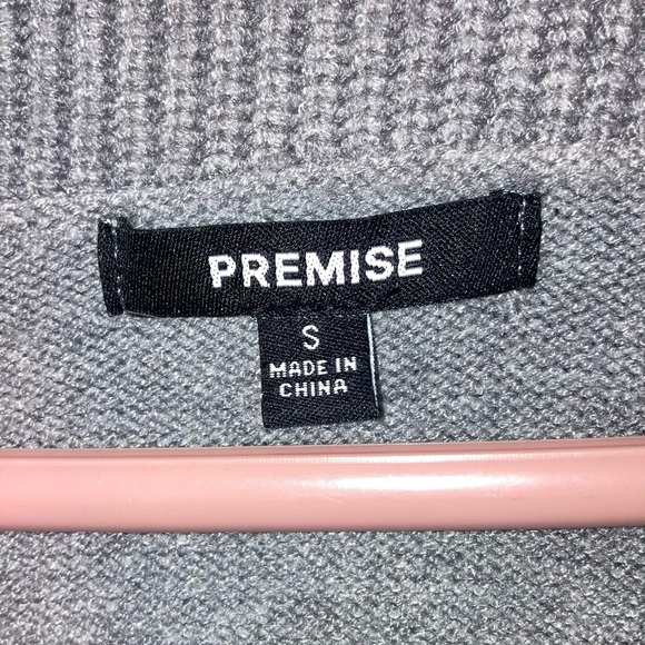 Premise Gray Cowl Neck Sweater - Picture 2 of 5